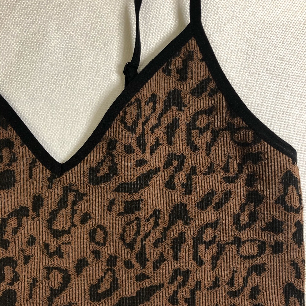Leopard / Cheetah spaghetti strap mini dress